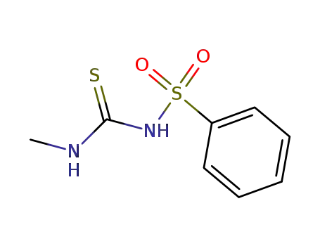 Molecular Structure of 24539-88-6 (1-Methyl-3-(phenylsulfonyl)thiourea)
