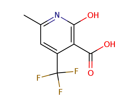 Molecular Structure of 24667-07-0 (6-methyl-2-oxo-4-(trifluoromethyl)-1,2-dihydropyridine-3-carboxylic acid)