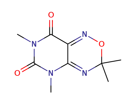 Molecular Structure of 3120-45-4 (3,3,5,7-tetramethyl-3H-pyrimido[5,4-c][1,2,5]oxadiazine-6,8(5H,7H)-dione)