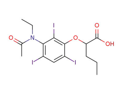 2-[3-(N-エチルアセチルアミノ)-2,4,6-トリヨードフェノキシ]吉草酸
