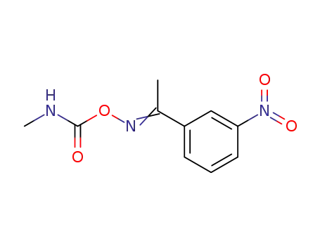 Molecular Structure of 24303-47-7 ((methylamino)({[(1Z)-1-(3-nitrophenyl)ethylidene]amino}oxy)methanone)