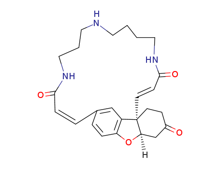 17,19-Etheno-22H-benzofuro[3a,3-n][1,5,10]triazacycloeicosine-3,14,22-trione,4,5,6,7,8,9,10,11,12,13,20a,21,23,24-tetradecahydro-, (1E,15E,20aR,24aS)- cas  24185-51-1