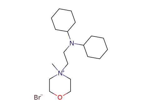 Molecular Structure of 3102-13-4 (4-[2-(dicyclohexylamino)ethyl]-4-methylmorpholin-4-ium bromide)