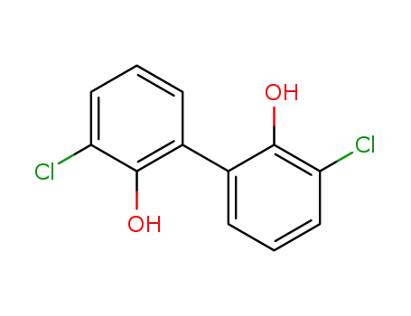 Molecular Structure of 31199-16-3 (3,3'-Dichlorobiphenyl-2,2'-diol)