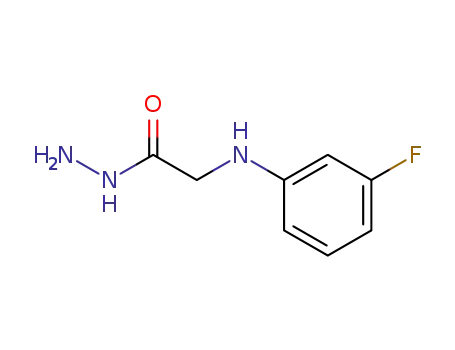 Molecular Structure of 2442-04-8 (2-[(3-fluorophenyl)amino]acetohydrazide (non-preferred name))