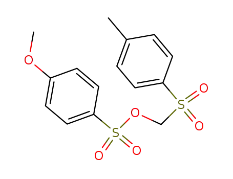 Molecular Structure of 31081-10-4 ([(4-Methylphenyl)sulfonyl]methyl 4-methoxybenzenesulfonate)