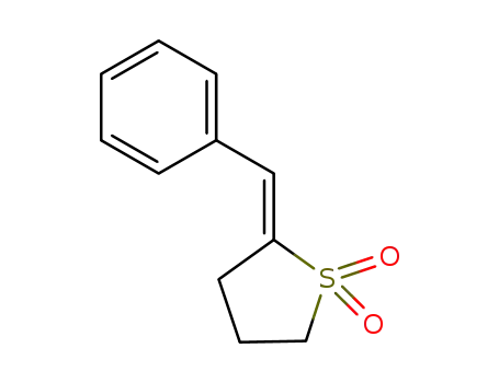 Molecular Structure of 24463-86-3 ((2E)-2-(phenylmethylidene)tetrahydrothiophene 1,1-dioxide)