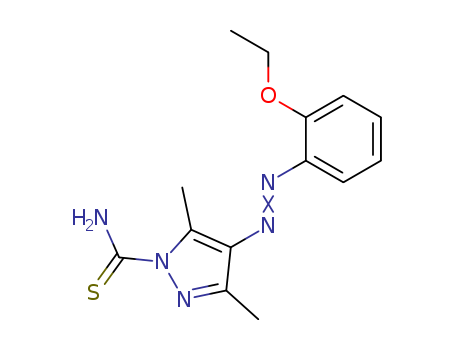 1H-Pyrazole-1-carbothioamide,4-[2-(2-ethoxyphenyl)diazenyl]-3,5-dimethyl- cas  29147-32-8