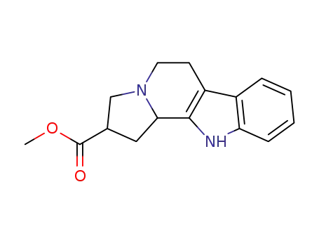 Molecular Structure of 2442-87-7 (methyl 2,3,5,6,11,11b-hexahydro-1H-indolizino[8,7-b]indole-2-carboxylate)