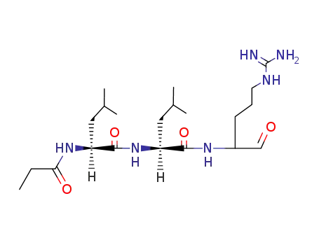 Molecular Structure of 24365-46-6 (PROPIONYL-LEU-LEU-ARG-AL HEMISULFATE)