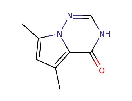 Pyrrolo[2,1-f][1,2,4]triazin-4(1H)-one, 5,7-dimethyl- (9CI)