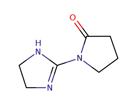 Molecular Structure of 24341-70-6 (1-(4,5-Dihydro-1H-imidazol-2-yl)-2-pyrrolidinone)