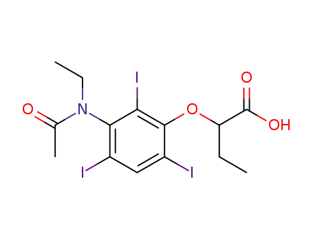 2-[3-(N-에틸아세틸아미노)-2,4,6-트리요오도페녹시]부티르산
