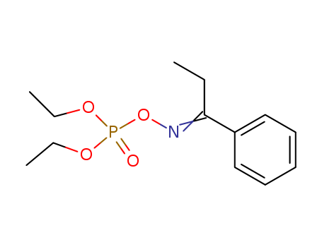 Propiophenone, oximediethyl phosphate (8CI) cas  24303-31-9