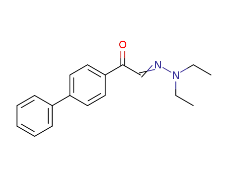 Molecular Structure of 24342-51-6 (Glyoxal, biphenylyl-, diethyl hydrazone)