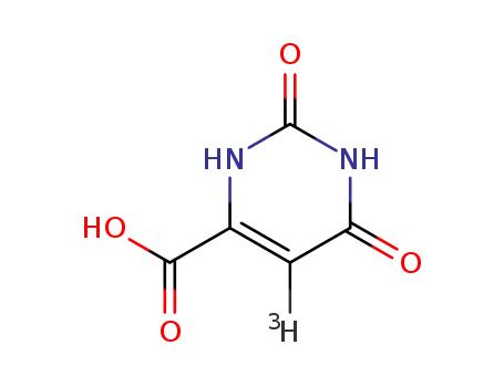 Molecular Structure of 24465-39-2 (OROTIC ACID, [5-3H])