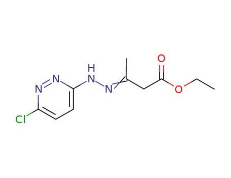 Molecular Structure of 31171-41-2 (ethyl (3E)-3-[2-(6-chloropyridazin-3-yl)hydrazinylidene]butanoate)