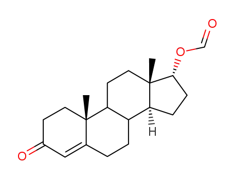 Molecular Structure of 43124-39-6 (Epitestosteron-17α-formiat)