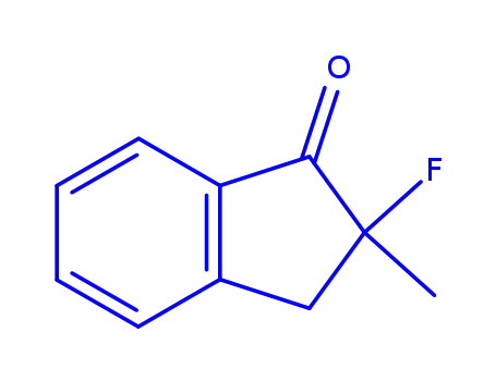 Molecular Structure of 242484-65-7 (1H-Inden-1-one,2-fluoro-2,3-dihydro-2-methyl-,(2R)-(9CI))