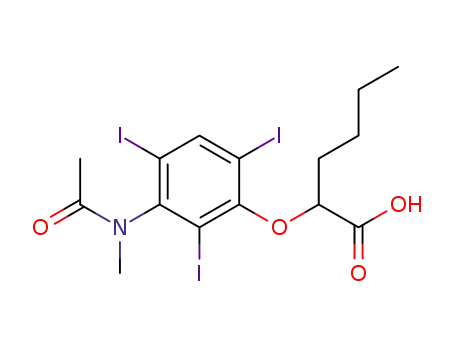 2-[[3- (N- 메틸 아세틸 아미노) -2,4,6- 트리 요오도 페닐] 옥시] 헥사 노산