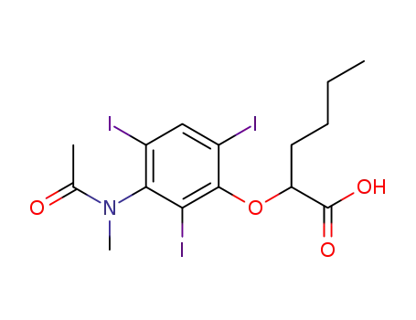 2-(3-(N-Methylacetamido)-2,4,6-triiodophenoxy)hexanoic acid