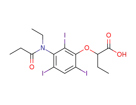 2-[3-(N-에틸프로피오닐아미노)-2,4,6-트리요오도페녹시]부티르산