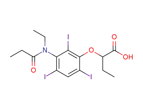 2-[3-(N-エチルプロパンアミド)-2,4,6-トリヨードフェノキシ]ブタン酸