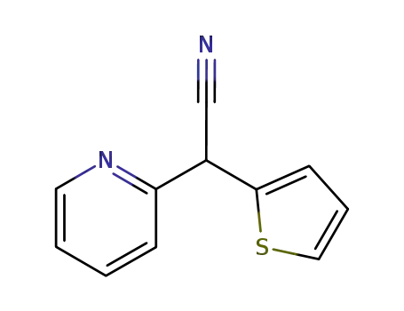 Molecular Structure of 24783-40-2 (PYRIDIN-2-YL-THIOPHEN-2-YL-ACETONITRILE)