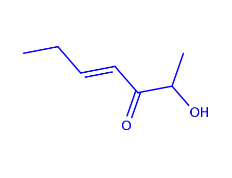 Molecular Structure of 315180-08-6 (4-Hepten-3-one, 2-hydroxy-, (4E)- (9CI))