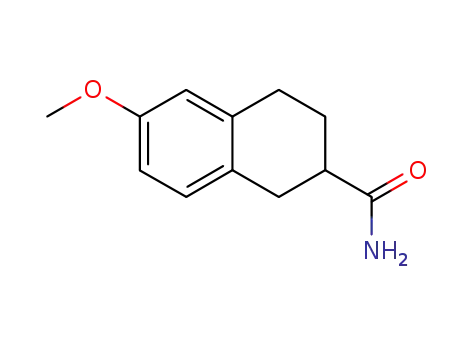 Molecular Structure of 88267-38-3 (6-methoxy-1,2,3,4-tetrahydro-[2]naphthoic acid amide)