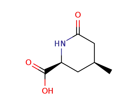 Molecular Structure of 244104-71-0 (2-Piperidinecarboxylicacid,4-methyl-6-oxo-,(2S,4S)-(9CI))