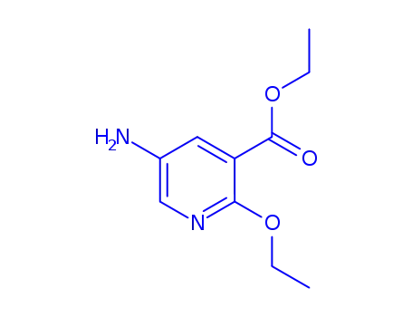 Molecular Structure of 247582-59-8 (3-Pyridinecarboxylicacid,5-amino-2-ethoxy-,ethylester(9CI))