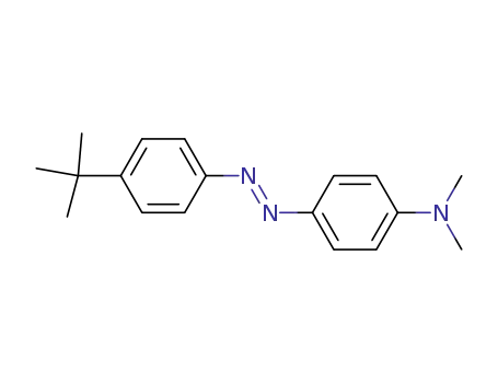 Molecular Structure of 24596-41-6 (4-[[p-(tert-Butyl)phenyl]azo]-N,N-dimethylaniline)