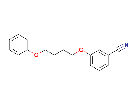 Benzonitrile, 3-(4-phenoxybutoxy)- cas  24723-33-9