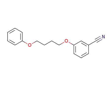 Molecular Structure of 24723-33-9 (3-(4-phenoxybutoxy)benzonitrile)