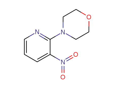 Molecular Structure of 24255-27-4 (4-(3-NITRO-2-PYRIDINYL)MORPHOLINE)