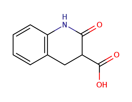 Molecular Structure of 246867-17-4 (2-OXO-1,2,3,4-TETRAHYDRO-QUINOLINE-3-CARBOXYLIC ACID)