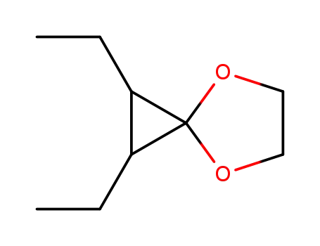 Molecular Structure of 39522-79-7 (4,7-Dioxaspiro[2.4]heptane,  1,2-diethyl-)