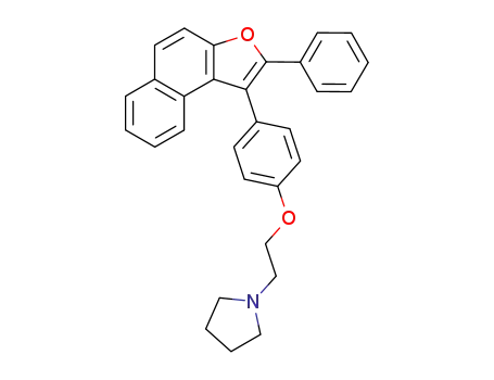 1-[2-(4-{2-フェニルナフト[2,1-b]フラン-1-イル}フェノキシ)エチル]ピロリジン