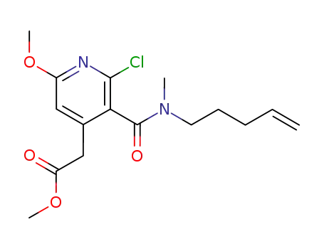 methyl (2-chloro-6-methoxy-3-{[methyl(pent-4-enyl)amino]carbonyl}pyridin-4-yl)acetate