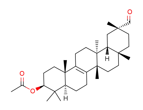 Acetic acid (3S,4aR,6bS,8aS,11R,12aR,12bS,14bS)-11-formyl-4,4,6b,8a,11,12b,14b-heptamethyl-1,2,3,4,4a,5,6,6b,7,8,8a,9,10,11,12,12a,12b,13,14,14b-icosahydro-picen-3-yl ester