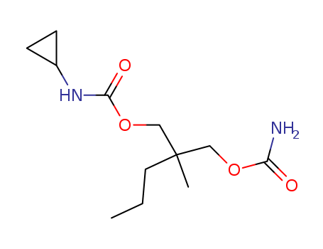 Carbamic acid,N-cyclopropyl-, 2-[[(aminocarbonyl)oxy]methyl]-2-methylpentyl ester cas  24353-88-6