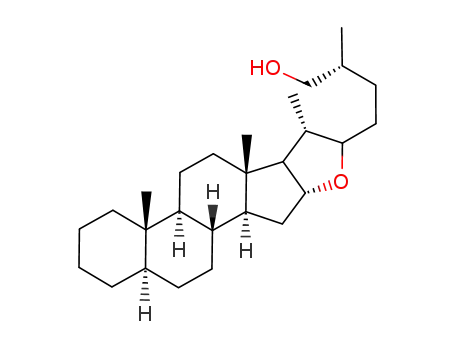 Molecular Structure of 24744-50-1 ((25R)-5α-furostan-26-ol)