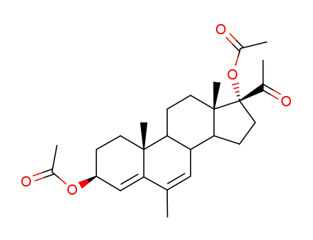 Molecular Structure of 3116-07-2 (mepregenol diacetate)