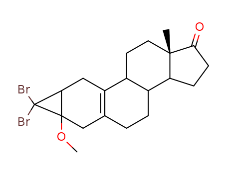 3'H-CYCLOPROP[2,3]ESTRA-2,5(10)-DIEN-17-ONE,3',3'-DIBROMO-2,3-DIHYDRO-3-METHOXY-