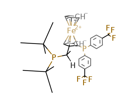(R)-(-)-1-{(SP)-2-[Bis(4-trifluoromethylphenyl)phosphino]ferrocenyl}ethyldi-tert-butylphosphine