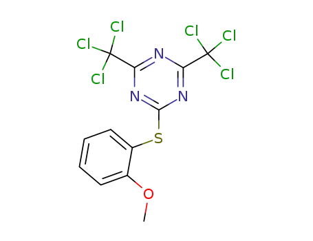2-[(2-Methoxyphenyl)thio]-4,6-bis(trichloromethyl)-1,3,5-triazine
