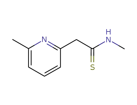 Molecular Structure of 31293-16-0 (N-methyl-2-(6-methylpyridin-2-yl)ethanethioamide)