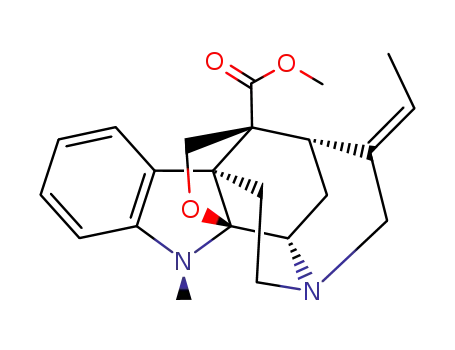 Molecular Structure of 2447-70-3 (1,2-Dihydro-1-methyl-2β,16-(epoxymethano)akuammilan-17-oic acid methyl ester)