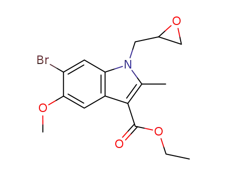 1-(2,3-Epoxypropyl)-2-methyl-3-ethoxycarbonyl-5-methoxy-6-bromoindole